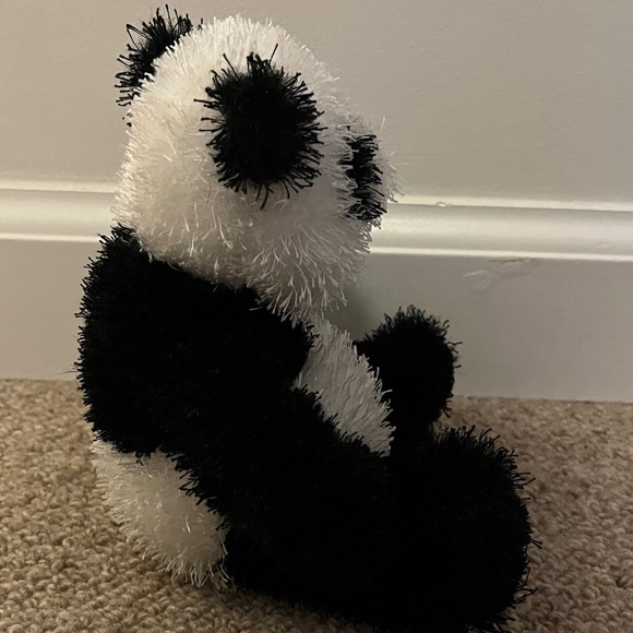 Small Ganz Plush Panda 🐼 Bear Toy - Black and White - Picture 2 of 4
